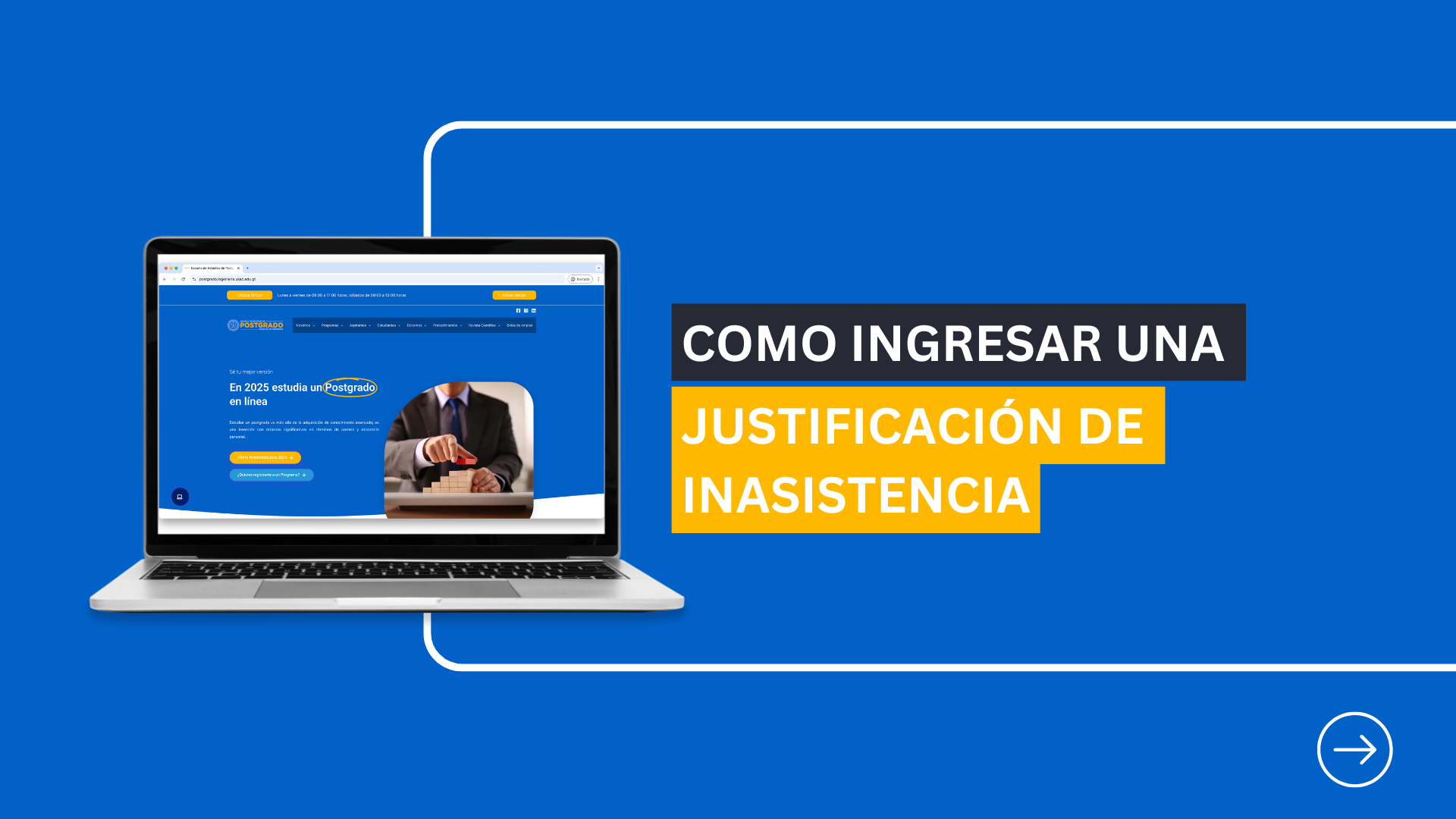 Como ingresar una justificación de inasistencia
