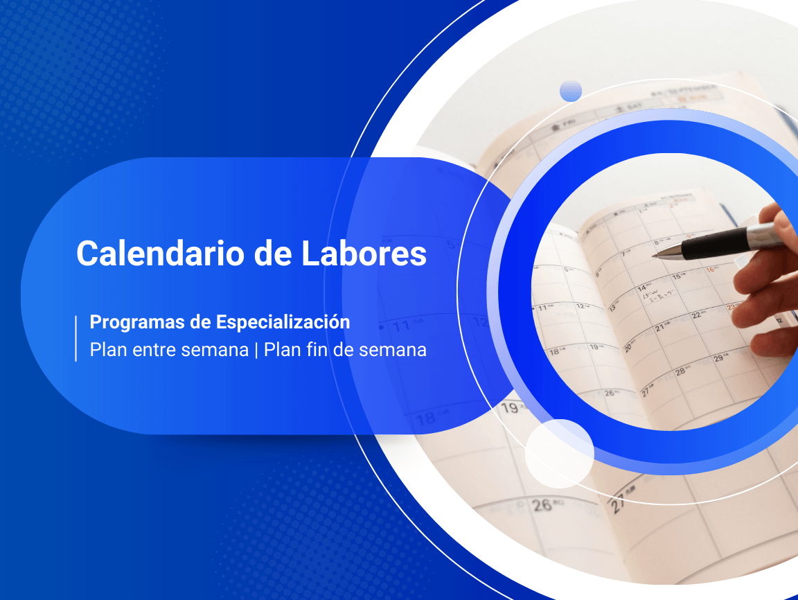 Calendario de Programas de Especialización | Ciclo 2026